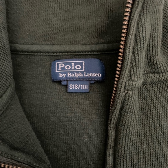 Polo Ralph Lauren Quarter Zip Dark Green Sweater-EUC - Picture 6 of 8